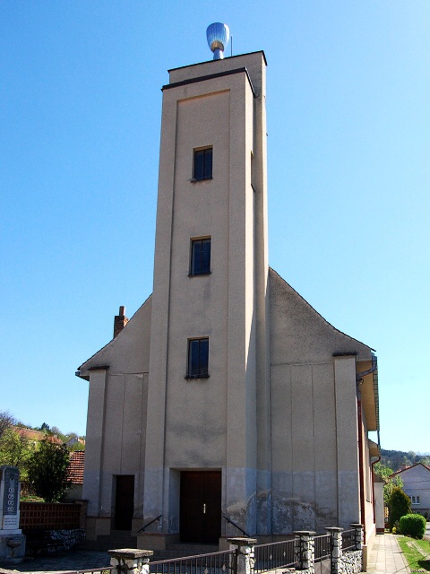 Evangelick kostel Nikolice (kostel) - eln pohled na evangelck kostel