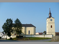 Kostel svatho Jakuba - Ostrov nad Oslavou (kostel) - pohled na jin stranu kostela