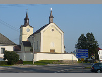 Kostel svatho Jakuba - Ostrov nad Oslavou (kostel) - pohled na severozpadn stranu kostela