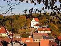 Kaple P. Marie Pomocn - Brtnice (kaple) - Pohled na kapli od zmku