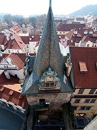 Malostransk mosteck v - Praha 1 (opevnn)  - Pohled na men z Malostranskch v