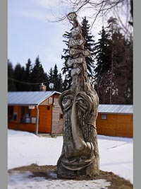 Rozcestnk Dabucha (socha) - Rozcestnk Dabucha-od M.Olika