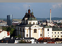 Kostel sv. Michala - Olomouc (kostel) - Pohled na kostel z ve Kostela Sv. Moice