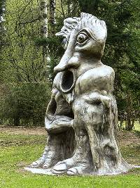 Hejkal Pepino - Ti Studn (socha) - Hejkal (socha od M. Oliaka u penzionu Zti)