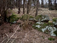 hrad Ungeltberg - Uhnov (hrad) - Zbytky hradu.