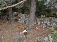 hrad Ungeltberg - Uhnov (hrad) - Zbytky hradu.