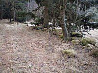 hrad Ungeltberg - Uhnov (hrad) - Zbytky hradu.