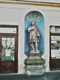 Socha sv. Jan Nepomuck a sv. Theodor - Jindichv Hradec (socha) - 