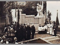 historick foto Pomnk Obtem 1. svtov vlky - Beov nad Teplou  (pomnk)