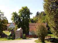 Borovnk (obec) - Nves s kaplikou sv. Jana Nepomuckho