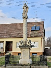 Sloup se sochou Neposkvrněného početí Panny Marie - Dyjákovice (sloup)