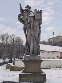 Socha sv. Leopolda - Nm욝 nad Oslavou (socha)