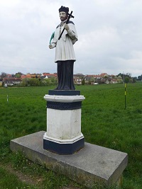 Socha sv. Jana Nepomuckho - Lukov (socha) - 