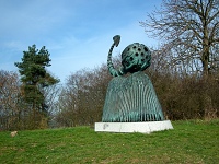 Bronzová plastika Sépie - Klenová (socha)