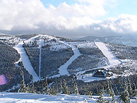 Ski arel ervenohorsk sedlo (lyask arel) - Pohled na sjezdovky