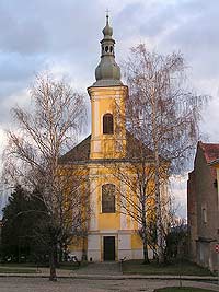 Farn kostel sv. Bartolomje - Zbeh (kostel) - Prel kostela na zatku jara