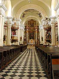 Farn kostel sv. Bartolomje - Zbeh (kostel) - Interir kostela