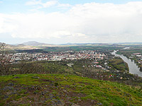 Lovosice (msto) - Pohled na Lovosice z Radoblu