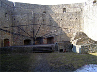 Hukvaldy (zcenina hradu) - Prodn scna na hrad