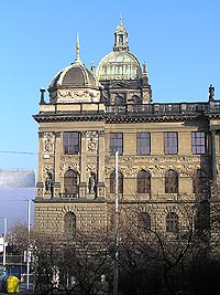 Nrodn muzeum - Praha 1 (muzeum) - pohled z Mezibransk ul.       