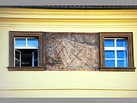 Klementinum - Praha 1 (historick budova) - Slunen hodiny