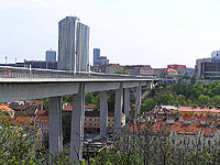 Nuselsk most (most) - Nuselsk most od Horsk ul.