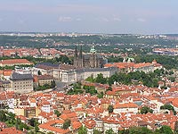Prask hrad - Praha 1 (hrad) - Pohled na hrad z Petna