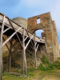 Krakovec (zcenina hradu) - Devn most