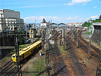 Praha hlavn ndra (eleznin stanice) - Pohled od Muzea