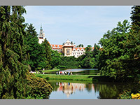 Prhonice (tvrz, zmek) - Zmeck park