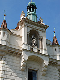 Prhonice (tvrz, zmek) - Detail
