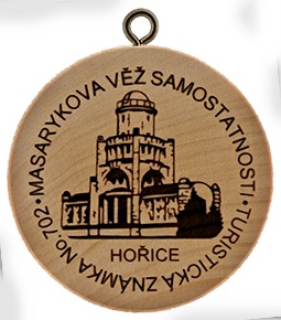 turistick znmka Masarykova v samostatnosti  - Hoice (rozhledna)