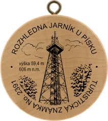 turistick� zn�mka Rozhledna Jarn�k - P�sek (rozhledna)