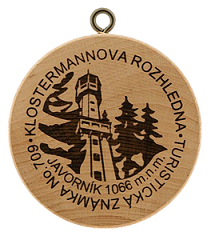 turistick znmka Klostermannova rozhledna - Javornk (rozhledna)