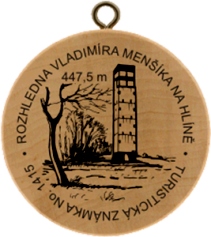 turistick znmka Rozhledna Vladimra Menka - Hlna (rozhledna)