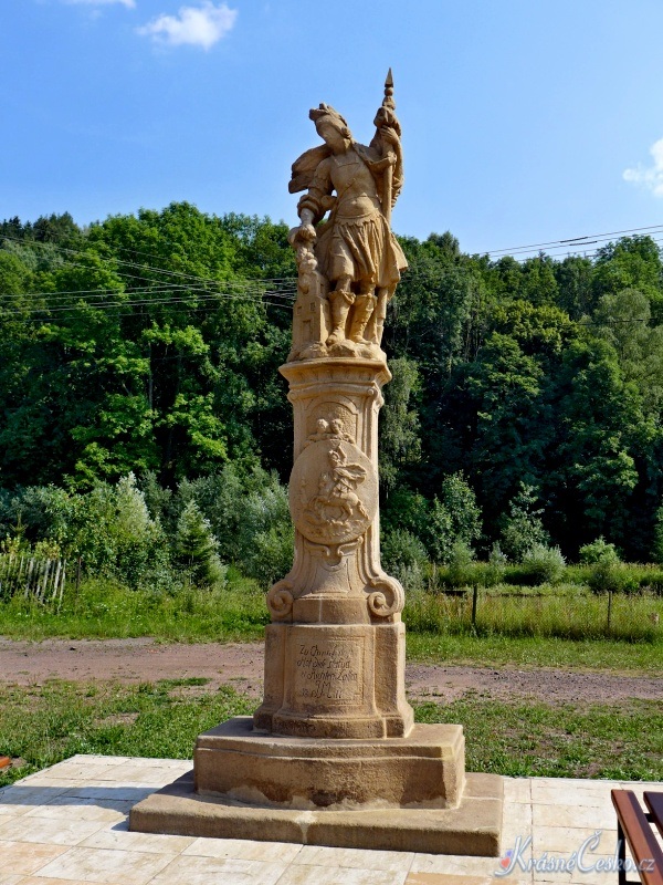 foto Socha sv. Floriána -  Heřmánkovice (socha)