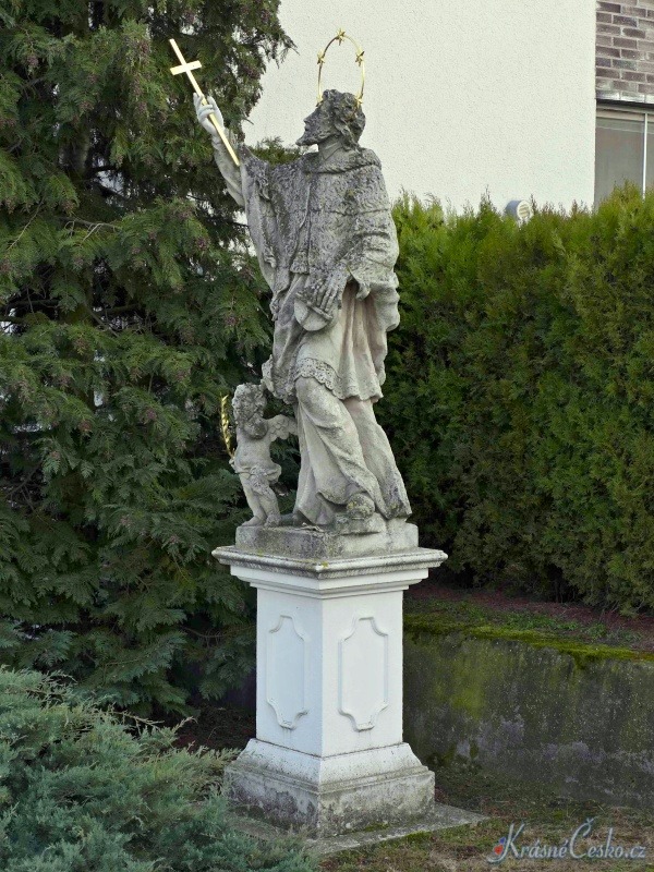 foto Socha sv. Jana Nepomuckho - Krhov (socha)