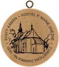 turistick znmka Kostel Panny Marie Snn - U Svatho Kamene (kostel)