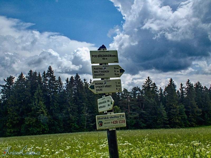 foto Rozcestnk pod Beznkem - Hartmanice (rozcestnk)