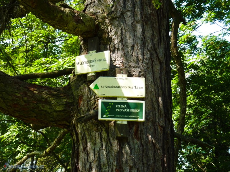 foto Rozcestnk Velk Roudn - Roudno (rozcestnk)