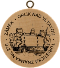 turistick znmka Orlk nad Vltavou (hrad, zmek)