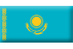 Sttn vlajka Kazachstn
