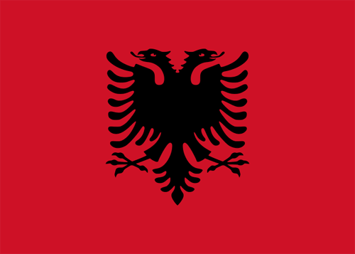 Sttn vlajka Albnie
